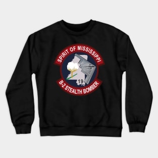 B2 - Spirit of Mississippi - Stealth Bomber wo Txt Crewneck Sweatshirt